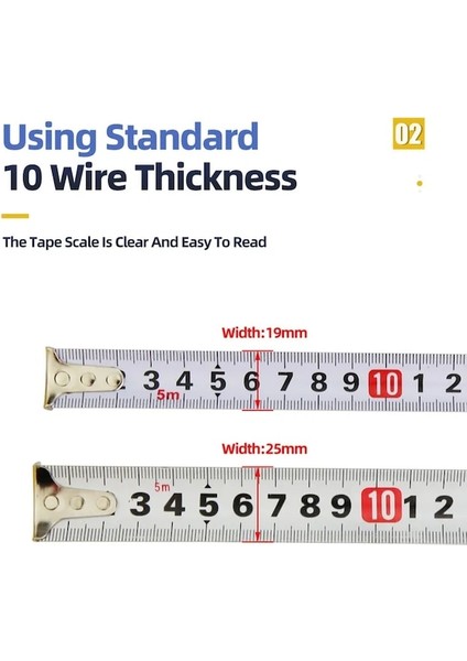 Çelik 5m 25MM Mezura Çelik Metrik Metre Cetvel Çelik Bant Ölçme Cetveli Mesafe Uzunluk Ölçme Aletleri Abs Plastik Kabuk 2 3 5 7.5 10M (Yurt Dışından) modelleri