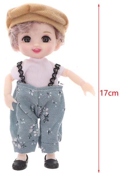 Yeni 17 cm Mini Kız Bebek Bebek 13 Hareketli 3D Büyük Gözler Kızlar Için Dıy Cologo (Yurt Dışından)