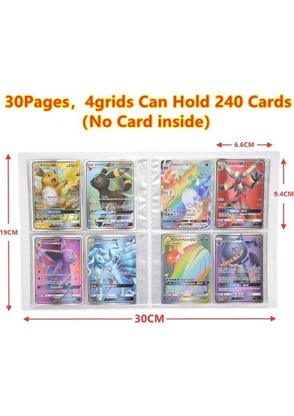 Albüm Pokemon Kartı Yeni 240 Adet Oyun Kartı Charizard Tutucu Bağlayıcı Karikatür Kartları Harita Kitap Koleksiyonu Klasörü Yüklü Liste Çocuklar Hediye (Yurt Dışından) fırsatları
