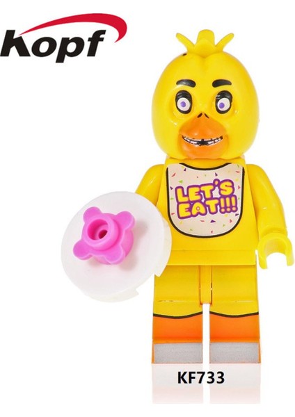 Tek Satış Yapı Taşları Freddy'nin Mini Fnaf Kabuslarında Beş Gece Cupcake Chica Freddy Bunny Foxy Spintraft Balonboy Çocuk Için KF6071 (Yurt Dışından)