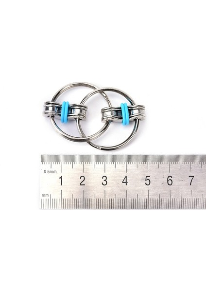 Sıcak Flippy Zincir Halkası Edc Fidget Oyuncak El Spinner Anksiyete Rahatlatmak (Yurt Dışından)