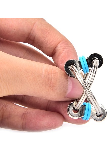 Sıcak Flippy Zincir Halkası Edc Fidget Oyuncak El Spinner Anksiyete Rahatlatmak (Yurt Dışından)
