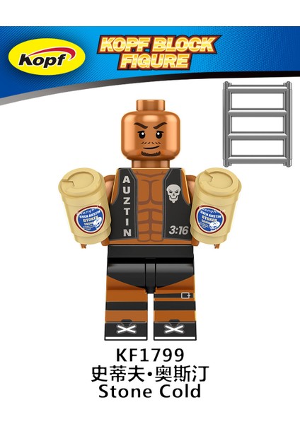 Tek Satış Güreşçi Figürleri Yapı Taşları Randy Savage Kaya Sting Ted John Ric Çocuk Boys Hediye Oyuncaklar KF6171 Tuğlaları Birleştirin (Yurt Dışından)