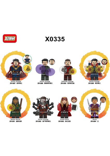 Tek Satış Marvel Doctor Strange Figürleri Yapı Brocks Defender Garip Usta Mordo Scarlet Witch Wong Için Blokları Tuğlaları Hediye Koleksiyonları Oyuncaklar X0335 Birleştirin (Yurt Dışından)