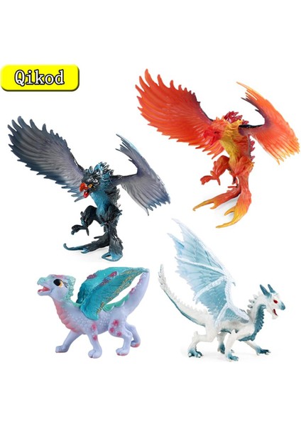Yeni Efsanevi Hayvan Modeli Ejderha Heykelcik Warcraft Firehawk Ejderha Oyuncak Minifigure Action Figure Çocuk Koleksiyonu Oyuncak Hediyeler (Yurt Dışından)