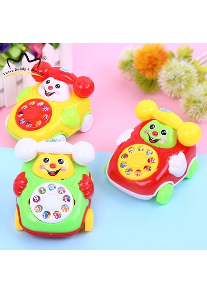 Sevimli Bebek Oyuncakları Çocuk Çocuk Müzikal Cep Telefonu Oyuncak Geliştirme Bebek Erken Eğitim Bebek Çıngıraklar Oyuncaklar (Yurt Dışından)