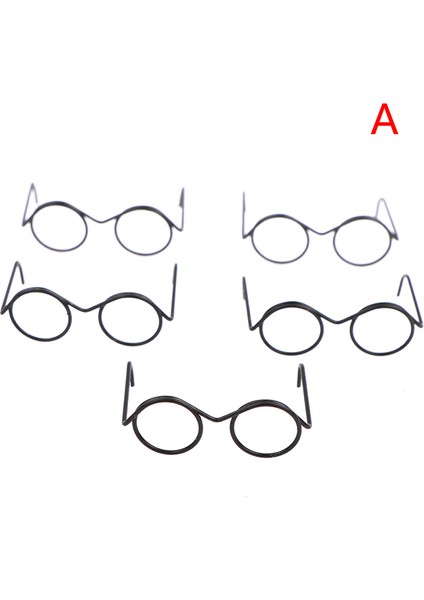 Büyük Koleksiyon 5pcs Moda Yuvarlak Çerçeve Lenssiz Retro Bebek Gözlük Bebek Için (Yurt Dışından)