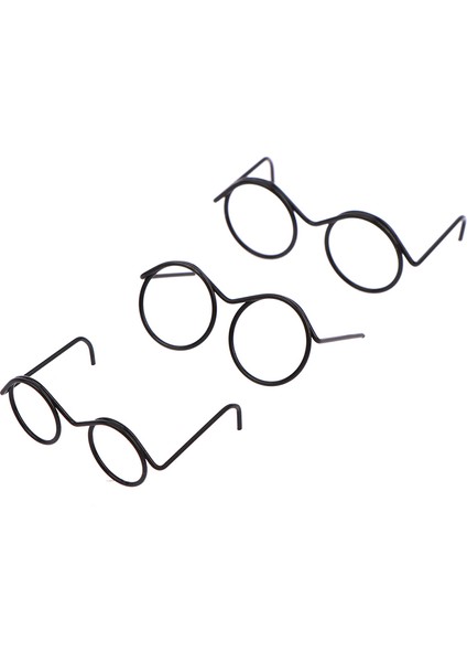 Büyük Koleksiyon 5pcs Moda Yuvarlak Çerçeve Lenssiz Retro Bebek Gözlük Bebek Için (Yurt Dışından)