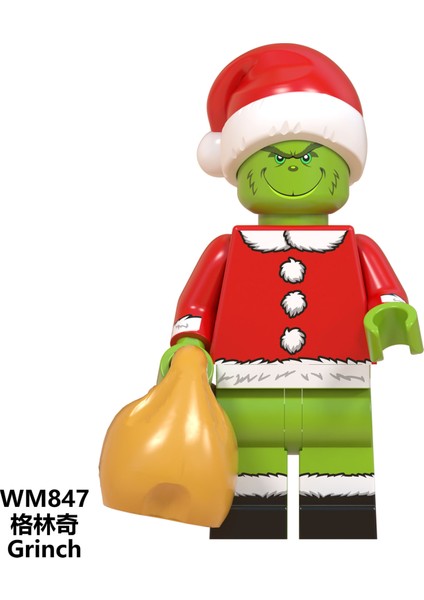 Tek Satış Dikiş Noel Figürleri Yapı Taşları Grinch Jack Dikişler Soni Noel Baba Fareler Eğitici Oyuncaklar Çocuklar Çocuklar Için Hediyeler WM6076 (Yurt Dışından)