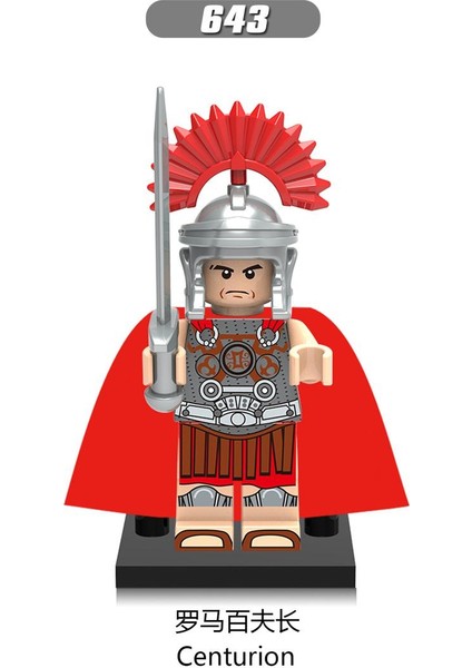 Tek Satış Spartacus Yapı Taşları Kahramanlar Tuğla Ağır Piyade Centurion Ortaçağ Şövalyeleri Arvoesine Roma Komutanı Rakamlar Çocuk Oyuncakları X0164 (Yurt Dışından)