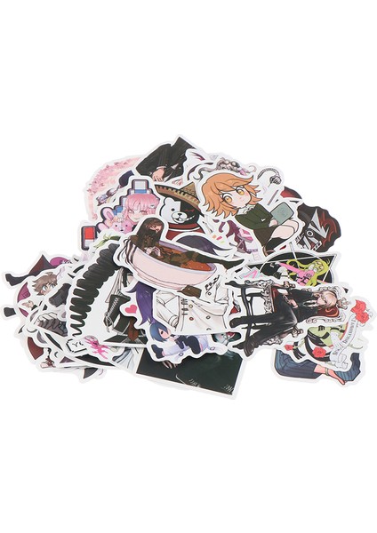 50 Adet Anime Danganronpa Pvc Etiket Bagaj Dizüstü Kaykay Su Geçirmez (Yurt Dışından) modelleri