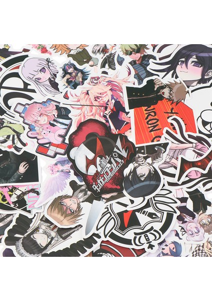 50 Adet Anime Danganronpa Pvc Etiket Bagaj Dizüstü Kaykay Su Geçirmez (Yurt Dışından) indirimleri