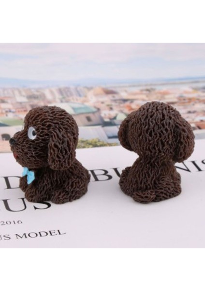 Köpek Minyatür Heykelcik Hayvan Zanaat Hediye Dollhouse Oyuncak Mikro Manzara Peri (Yurt Dışından)