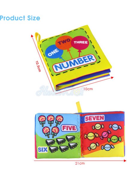 Hellokimi 6 Adet Bebek Bezi Kitabı Erken Öğrenme Oyuncak Bebek Yürümeye Başlayan Oyuncaklar Kumaş Yumuşak Bez Kitap Zeka Gelişimi 0-3 Yaş Çocuklar Için 6 Tema Kitabı Bebek Oyuncakları (Yurt Dışından)
