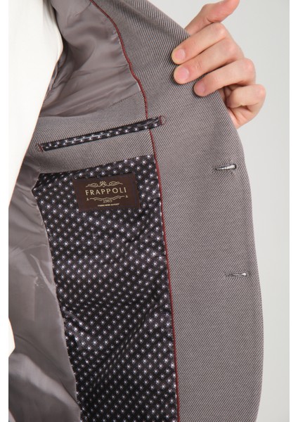 Samues Erkek Gri Örme Likralıesneyen Kumaş Slim Fit Mono Yaka Spor Blazer Ceket fırsatları