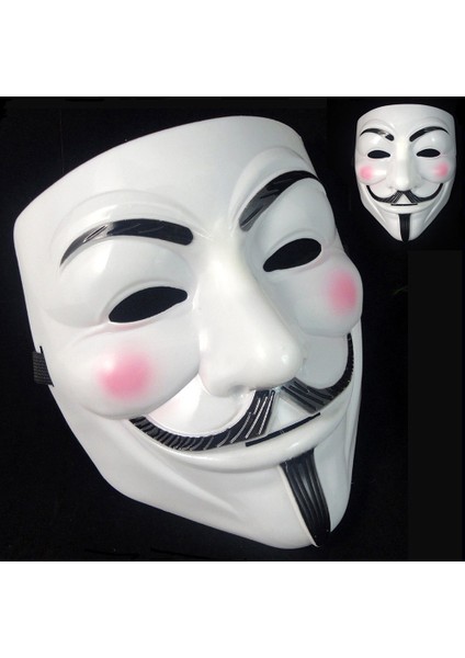 Vendetta Master Yüz Maskesi Elbise Cadılar Bayramı Sahne Için Anonim Hacker V (Yurt Dışından)