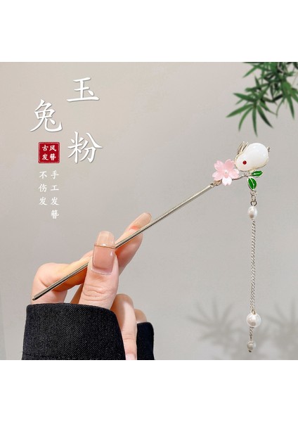 Yeni Çin Antik Tarzı Çiçek Saç Tokası Modern Gelişmiş Saç Tokası Duygusu Kadın Baş Plakası Saç Saç Tokası Hanfu Adım Ahşap Saç Tokası Şapkalar (Yurt Dışından)