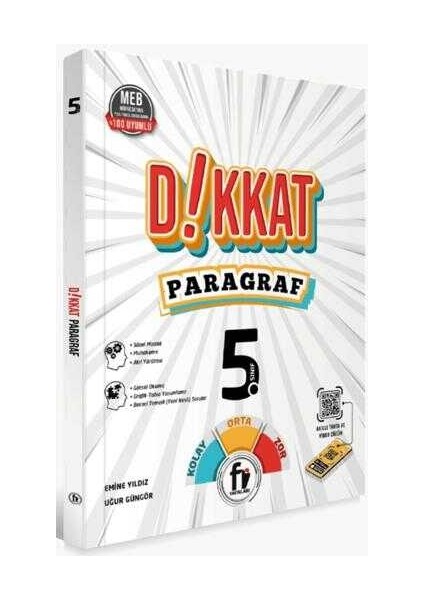 Yayınları Dikkat 5. Sınıf Paragraf Soru Bankası