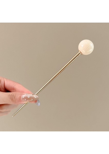 Yeni Çin Antik Tarzı Çiçek Saç Tokası Modern Gelişmiş Saç Tokası Duygusu Kadın Baş Plakası Saç Saç Tokası Hanfu Adım Ahşap Saç Tokası Şapkalar (Yurt Dışından)