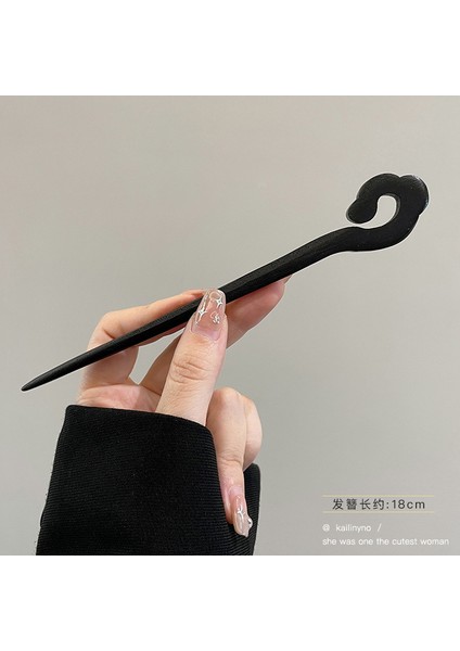 Yeni Çin Antik Tarzı Çiçek Saç Tokası Modern Gelişmiş Saç Tokası Duygusu Kadın Baş Plakası Saç Saç Tokası Hanfu Adım Ahşap Saç Tokası Şapkalar (Yurt Dışından)