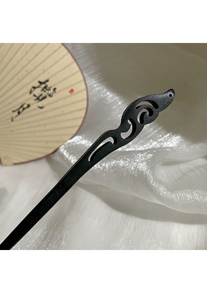 Yeni Çin Antik Tarzı Çiçek Saç Tokası Modern Gelişmiş Saç Tokası Duygusu Kadın Baş Plakası Saç Saç Tokası Hanfu Adım Ahşap Saç Tokası Şapkalar (Yurt Dışından)
