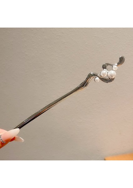 Yeni Çin Antik Tarzı Çiçek Saç Tokası Modern Gelişmiş Saç Tokası Duygusu Kadın Baş Plakası Saç Saç Tokası Hanfu Adım Ahşap Saç Tokası Şapkalar (Yurt Dışından)
