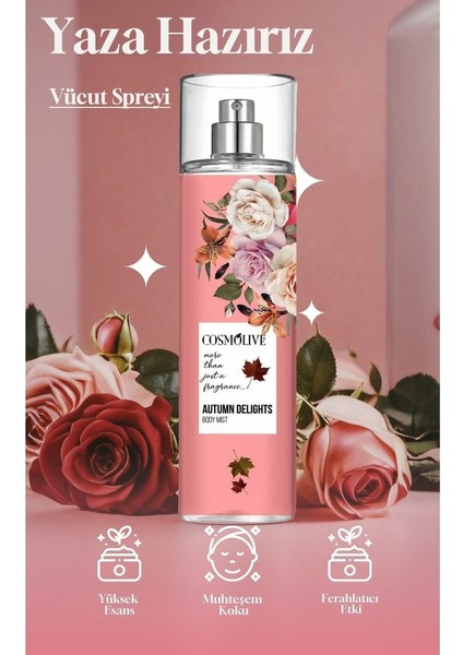 Vücut Spreyi Body Mist | Amber Romance | Autumn Delights | Kadın | Işıltılı | Nemlendirici | 250 ml fiyatları