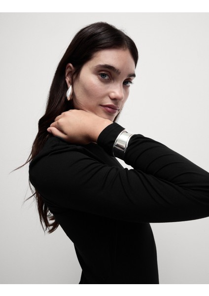 Jersey Midi Elbise