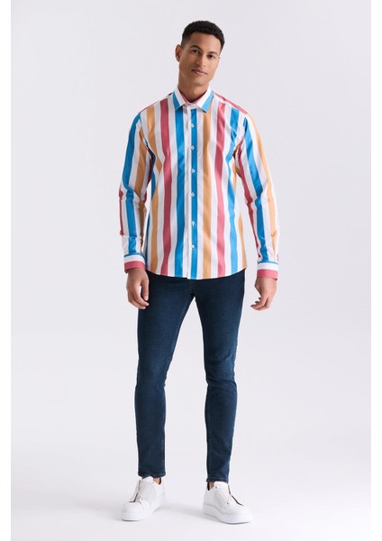 Saks Slim Fit Yaka Düğmeli Gömlek fiyatları