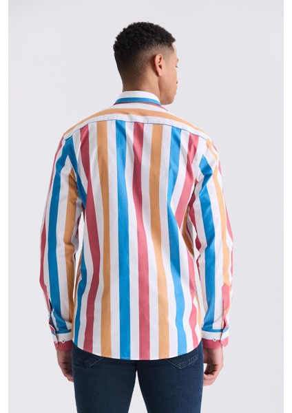 Saks Slim Fit Yaka Düğmeli Gömlek fırsatları