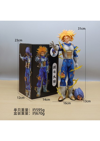 Animasyon Büyük Dragon Ball Sun Wukong Şekilli Kalıp Süsleme Gogeta Vegetto Saiyan (Yurt Dışından)