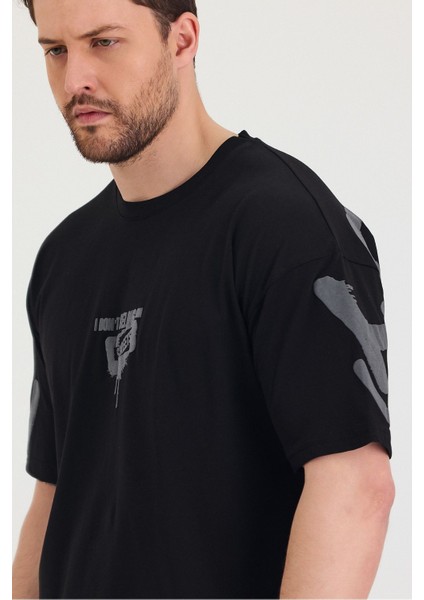 Bisiklet Yaka Oversize Ön ve Arka Baskılı Salaş Unisex T-Shirt fiyatları