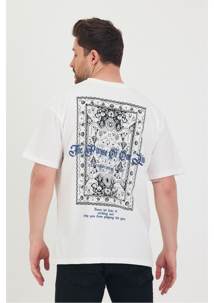 Bisiklet Yaka Oversize Ön ve Arka Baskılı Salaş Unisex T-Shirt fiyatları