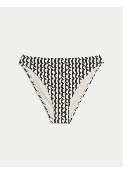Desenli Yüksek Bel Bikini Altı