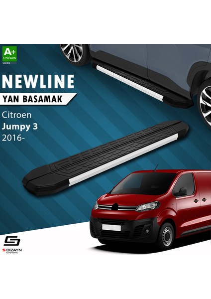 Citroen Jumpy 3 Uzun Şase Newline Aluminyum Yan Basamak 243 cm 2016 Üzeri A+ Kalite
