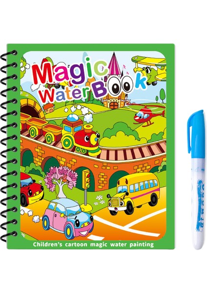 Çocuk Su Boyama Kitabı Çizim Kitabı Anaokulu Bebek Sihirli Boyama Berrak Su Defalarca Doodle Suluboya Resim Suluboya Kitabı (Yurt Dışından)