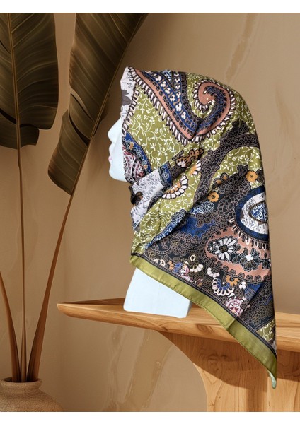 Yağ Yeşili Soft Touch Eşarp