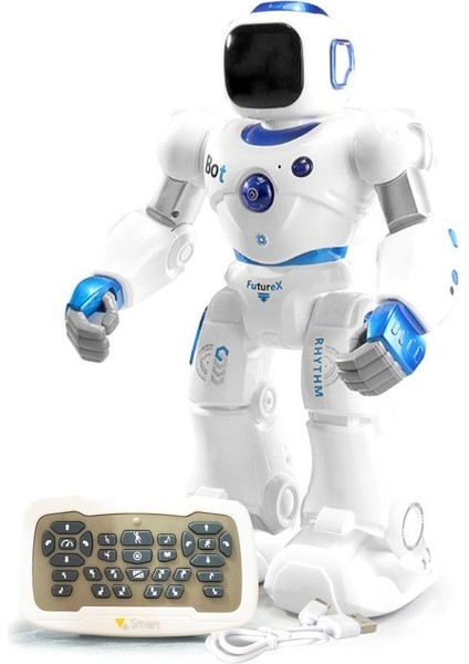GAW--1088 Kumandalı Interaktif Şarjlı Eğitici Eğlendirici Akıllı Büyük Robot