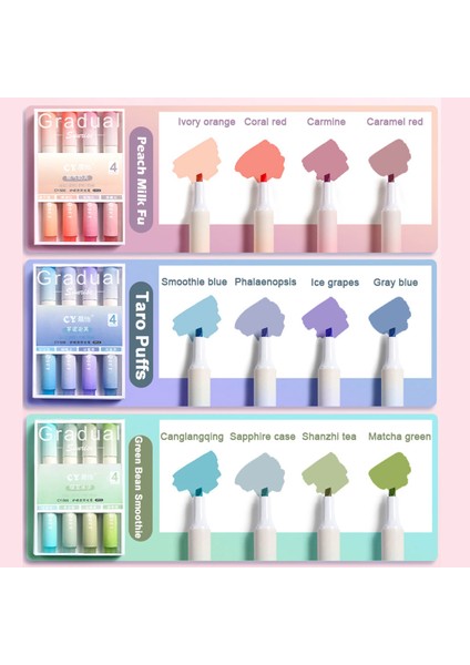 4 Adet/takım Fosforlu Kalemler Pastel Kalem Seti Renkli Keçeli Kalemler Renkli Kawaii Sevimli Çocuk Kırtasiye Estetik Ofis Malzemeleri (Yurt Dışından) fırsatları