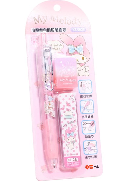 Sanrio Otomatik Kalem Seti Kawaii Hello Kitty Melodi Pochacco Silgi Kalem Topu Aktif Kalem Okul Kırtasiye Ofis Malzemeleri Hediyeler (Yurt Dışından)