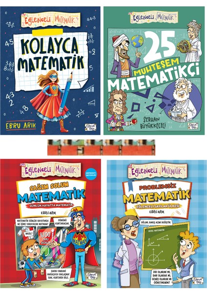 4.5.sınıf-25 Muhteşem Matematikçi,kolayca Matemati,sağım Solum Matematik,problemsiz Matematik(4kitap)