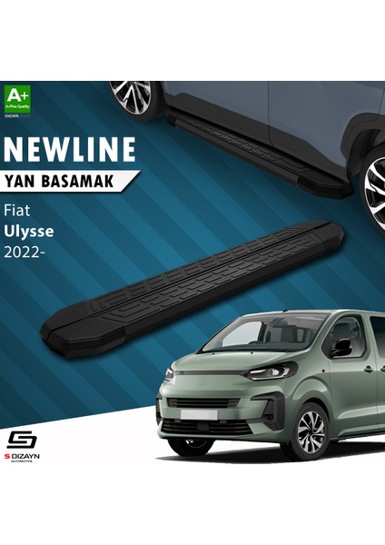 Fiat Ulysse Uzun Şase Newline Siyah Yan Basamak 243 cm 2022 Üzeri A+ Kalite