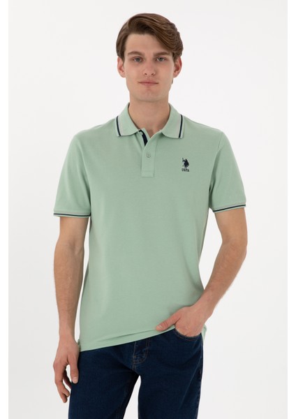 Erkek Su Yeşili Tişört Basic 50306011-VR048