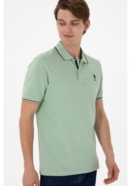 Erkek Su Yeşili Tişört Basic 50306011-VR048 fırsatları