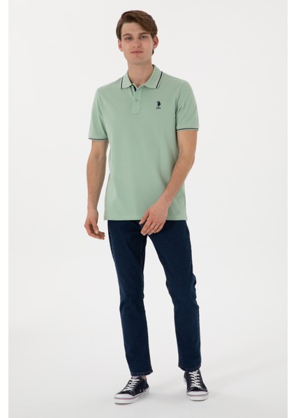 Erkek Su Yeşili Tişört Basic 50306011-VR048 indirimleri