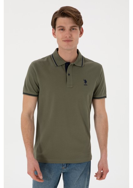 Erkek Koyu Haki Tişört Basic 50305980-VR111