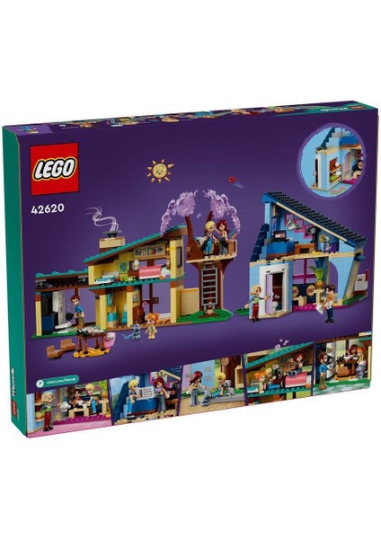 42620 Lego® Friends Olly ve Paisley'nin Aile Evleri 1126 Parça +7 Yaş