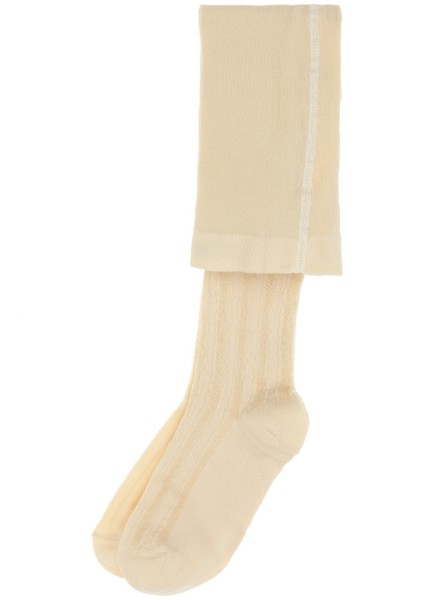 Kız Çocuk Ekru Çorap (Külotlu) 50311325-VR019