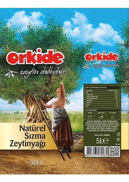 Natürel Sızma Teneke Zeytinyağı 5 lt