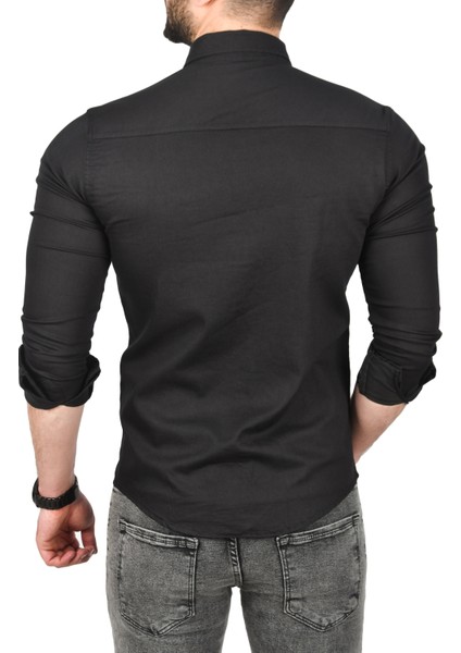 Çift Cepli Çıtçıtlı Uzun Kollu Kot Gömlek 2502503 indirimleri